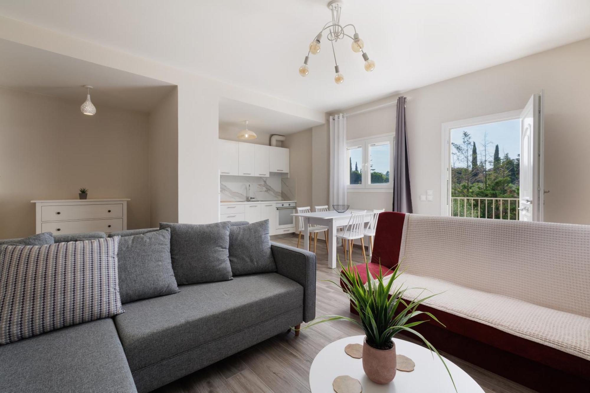 Sundial House Apartment Gouvia Bagian luar foto